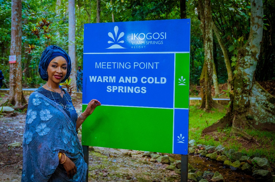 Hon. Minister Hannatu Musawa at the cold and warm water meeting point Hon. Minister Hannatu Musawa at the cold and warm water meeting point