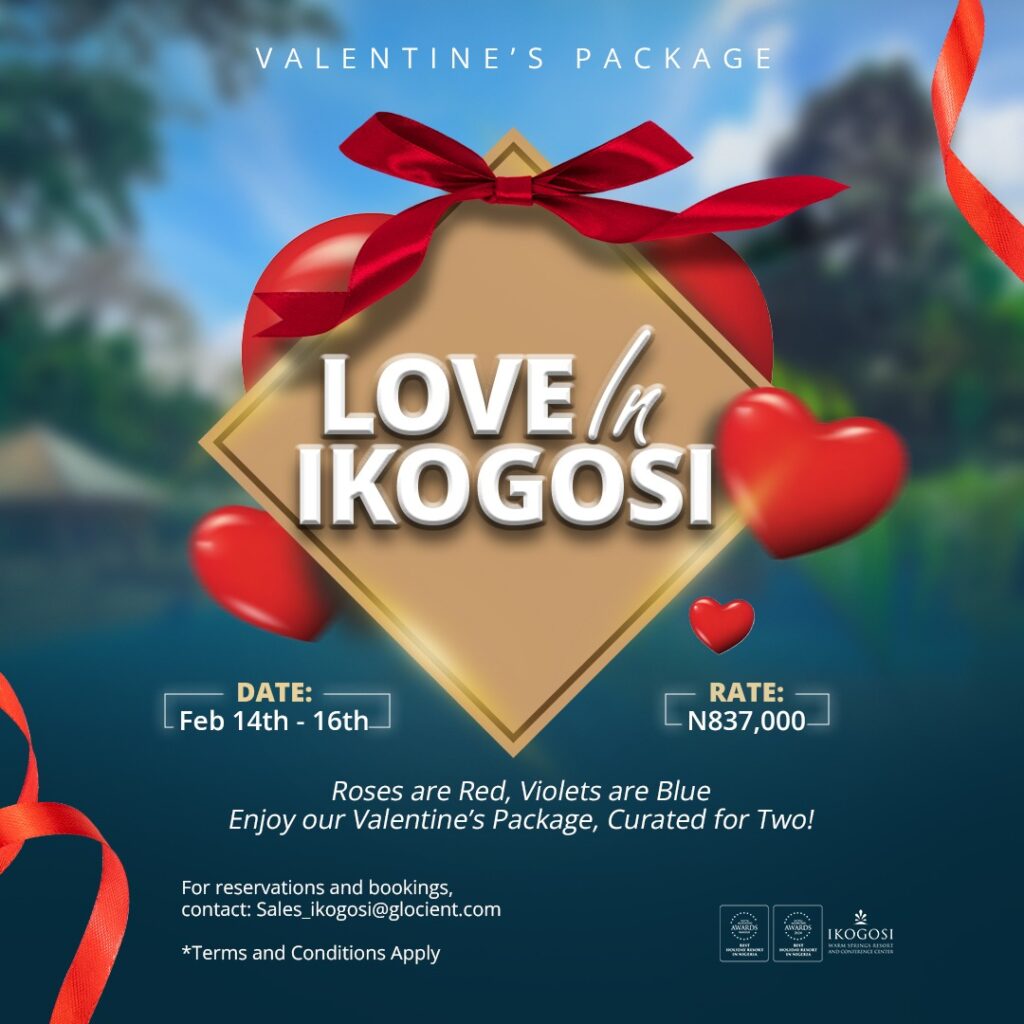 Press Release: Celebrate Valentine's Day with a Romantic Retreat at Ikogosi Warm Springs Resort and Conference Center 2 valentine at ikogosi.jpeg 1